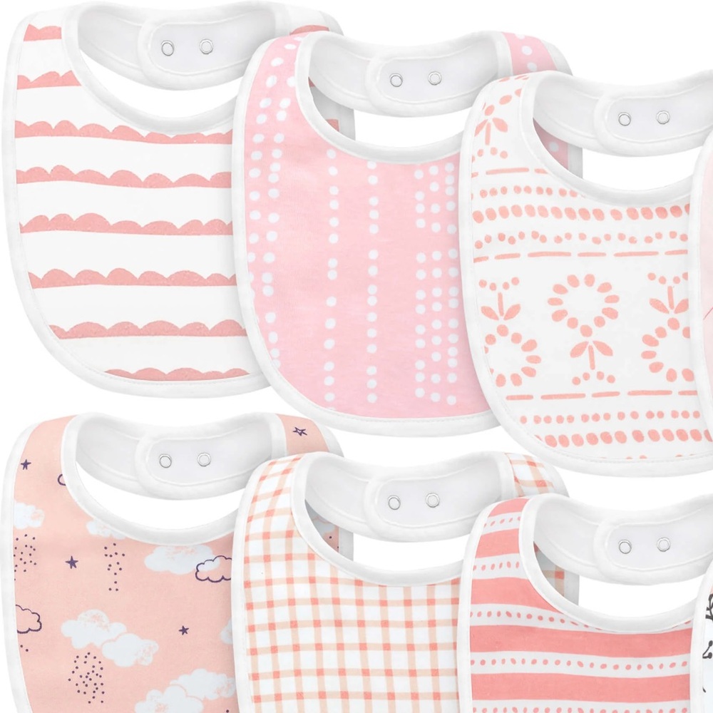 NWOT Six Organic Cotton Bibs